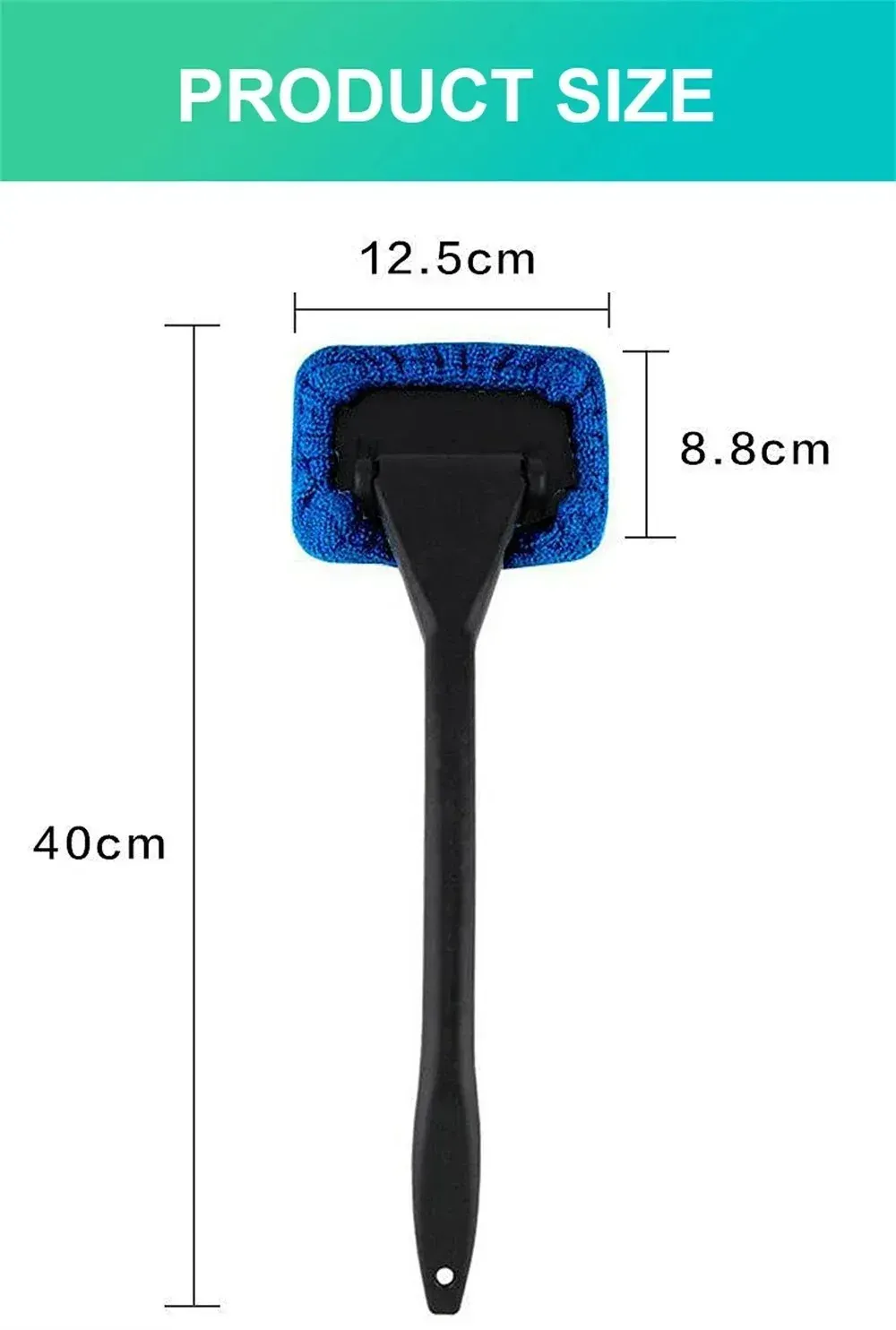 Car Windshield Cleaning Brush Kit with Long Handle for Effortless Window Wiper, Defogging, and Dust Removal - Essential Auto Glass Washer Tool for Home and Vehicle showcase 8