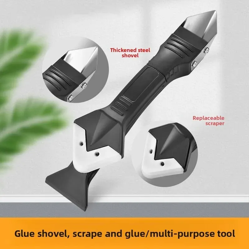 5-in-1 Silicone Scraper Tool Kit: Glue Remover, Caulk Finisher, Grout Scraper & Sealant Smoother for Home Improvement thumbnail 3