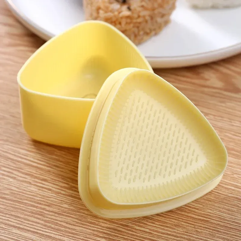 DIY Sushi Rice Ball Mold Set - Triangle Onigiri Maker for Bento Lunch Boxes - Food Grade PP, Easy to Use for Kids & Adults thumbnail 1