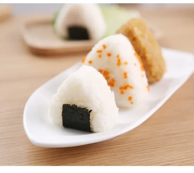 DIY Sushi Rice Ball Mold Set - Triangle Onigiri Maker for Bento Lunch Boxes - Food Grade PP, Easy to Use for Kids & Adults showcase 4