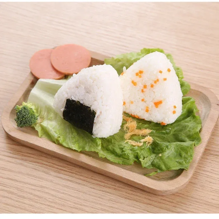 DIY Sushi Rice Ball Mold Set - Triangle Onigiri Maker for Bento Lunch Boxes - Food Grade PP, Easy to Use for Kids & Adults showcase 3