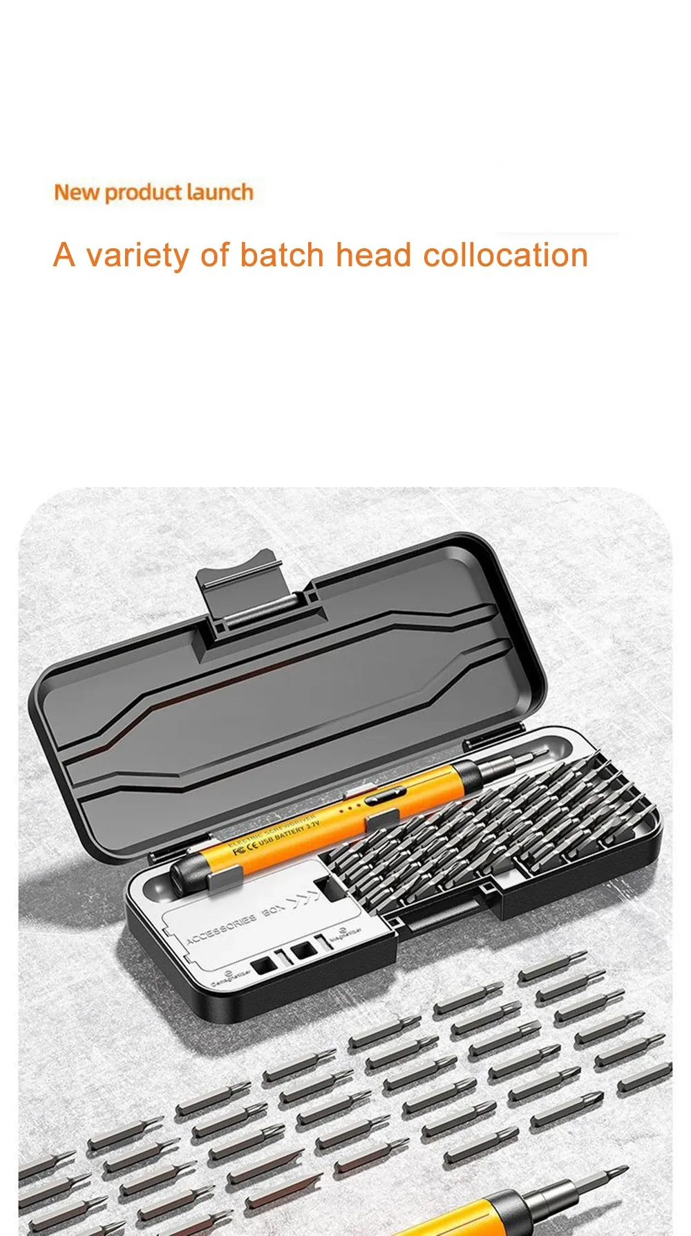 Precision Electric Screwdriver Set with 38 Bits - Rechargeable Wireless Mini Power Tool Kit for Mobile Phone, Laptop, PS5, Xbox, Switch Repair showcase 4