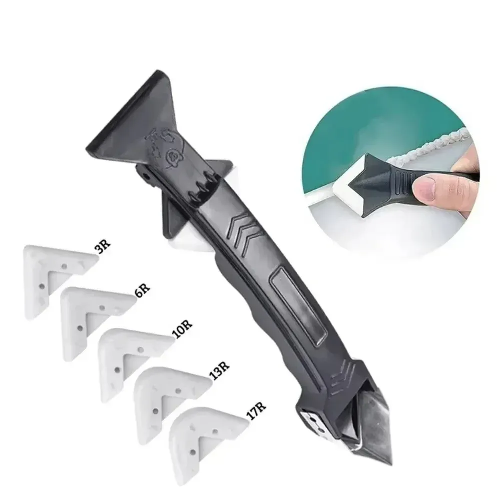 5-in-1 Silicone Scraper & Glue Remover Tool Kit: Professional Caulking Angle Beauty Trowel for Home Renovation, Kitchen & Bathroom Sealant Repair thumbnail 2
