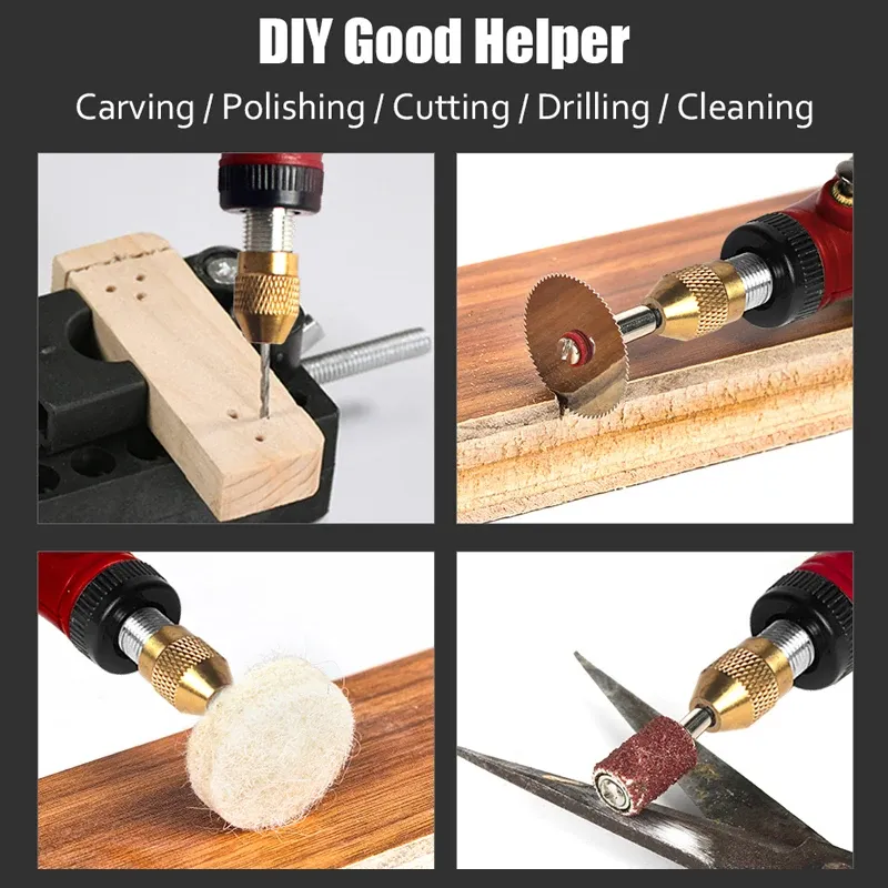 Cordless Rotary Tool Kit - Mini USB Engraving Pen for DIY Woodworking, Jewelry, Metal, Glass - 16000 RPM, 0.5-3.2mm Clamp, Includes 24pc Accessory Set thumbnail 2