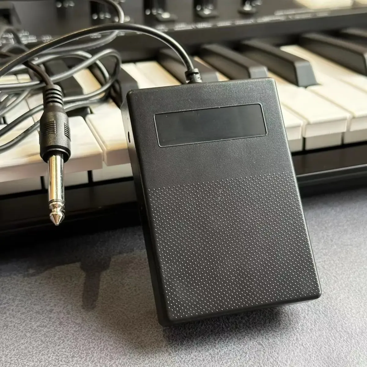 Universal Sustain Pedal for Keyboards, Digital Pianos, Synthesizers, Drum Machines - Compact Design with 1/4" 6.35mm Plug and Non-Slip Base showcase 7
