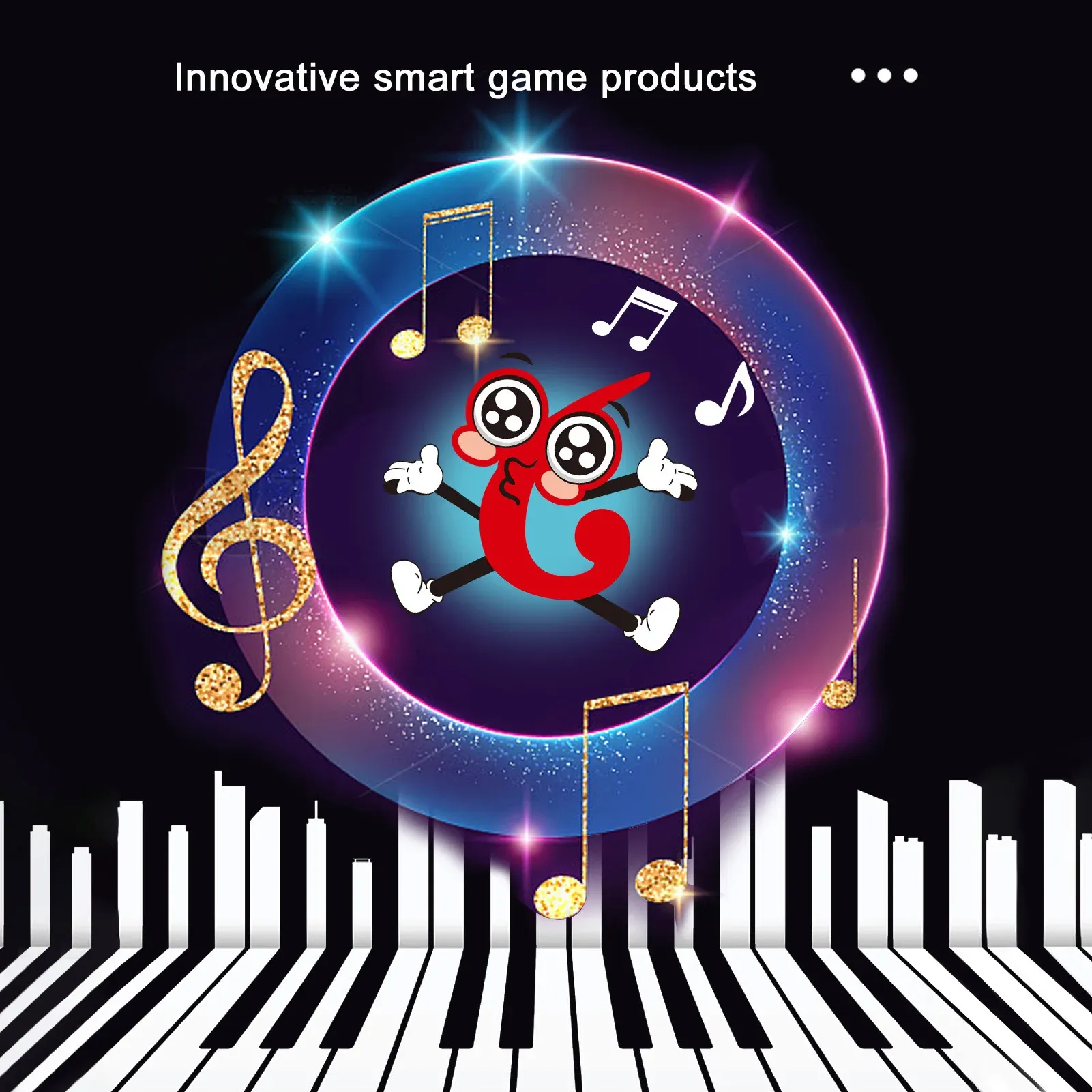 Portable Mini Electronic Keyboard 61-Key Digital Piano for Hand Speed Practice, Parent-Child Interaction, Music Rhythms, Beginner Learning thumbnail 5
