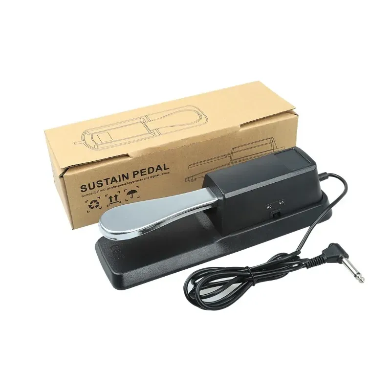 Universal Sustain Pedal with Polarity Switch for MIDI Keyboards, Digital Pianos, Synthesizers, Electric Pianos, and Drum Machines - Essential Musical Instrument Accessory thumbnail 4