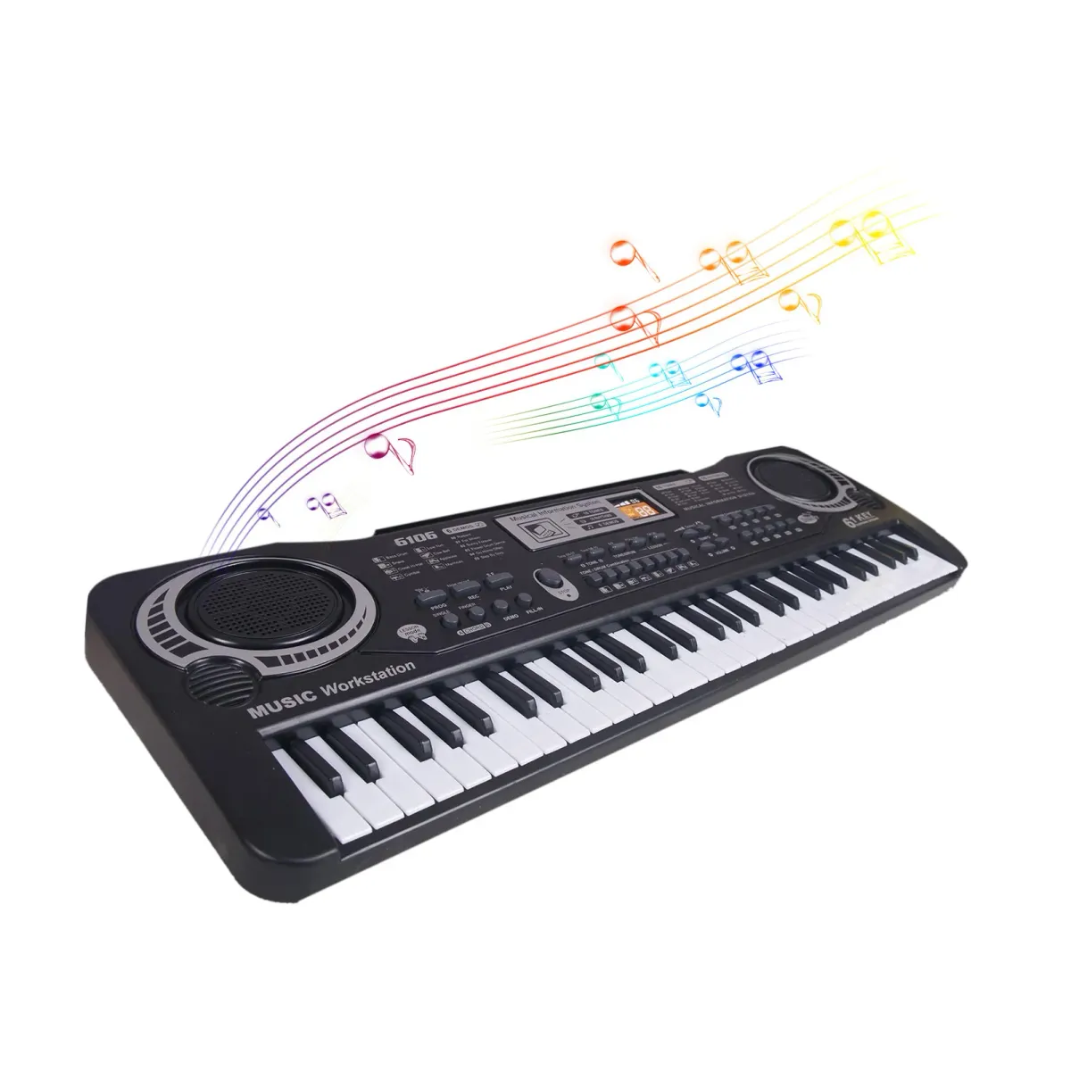 61 Key Electronic Keyboard for Kids & Beginners | Digital Music Piano with Microphone, 16 Timbres, 8 Percussion Sounds, 10 Rhythms, Demo Songs | Portable Electric Musical Instrument Toy showcase 4