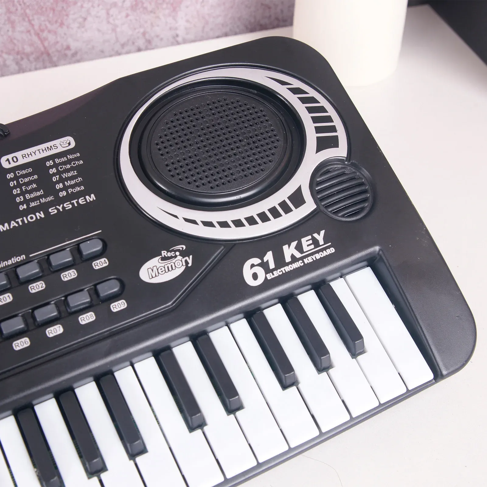 61 Key Electronic Keyboard for Kids & Beginners | Digital Music Piano with Microphone, 16 Timbres, 8 Percussion Sounds, 10 Rhythms, Demo Songs | Portable Electric Musical Instrument Toy thumbnail 5