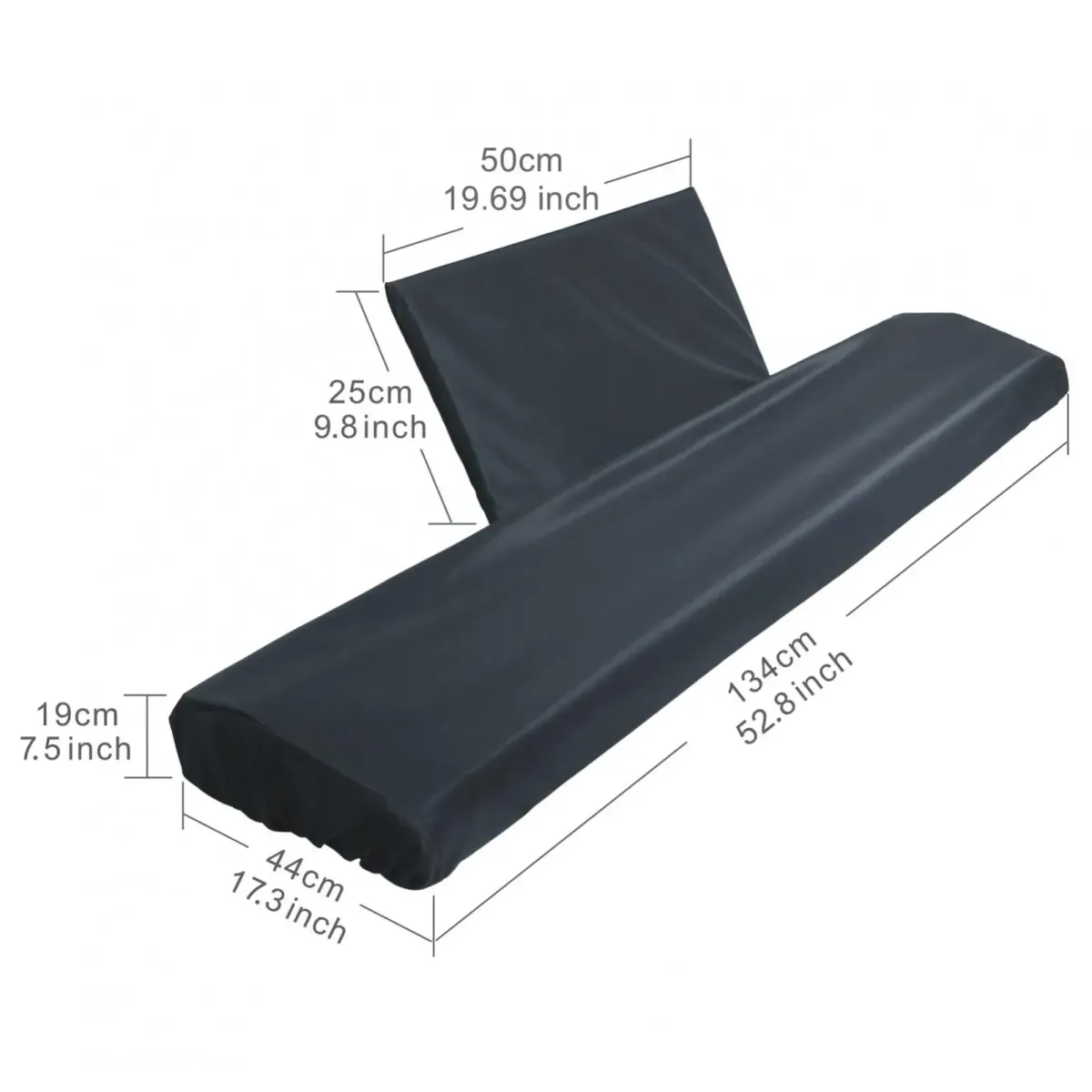 Washable Dust Cover for 61/76/88 Key Digital Electric Piano Keyboards with Music Sheet Stand Slot - Durable Polyester Protective Case showcase 5