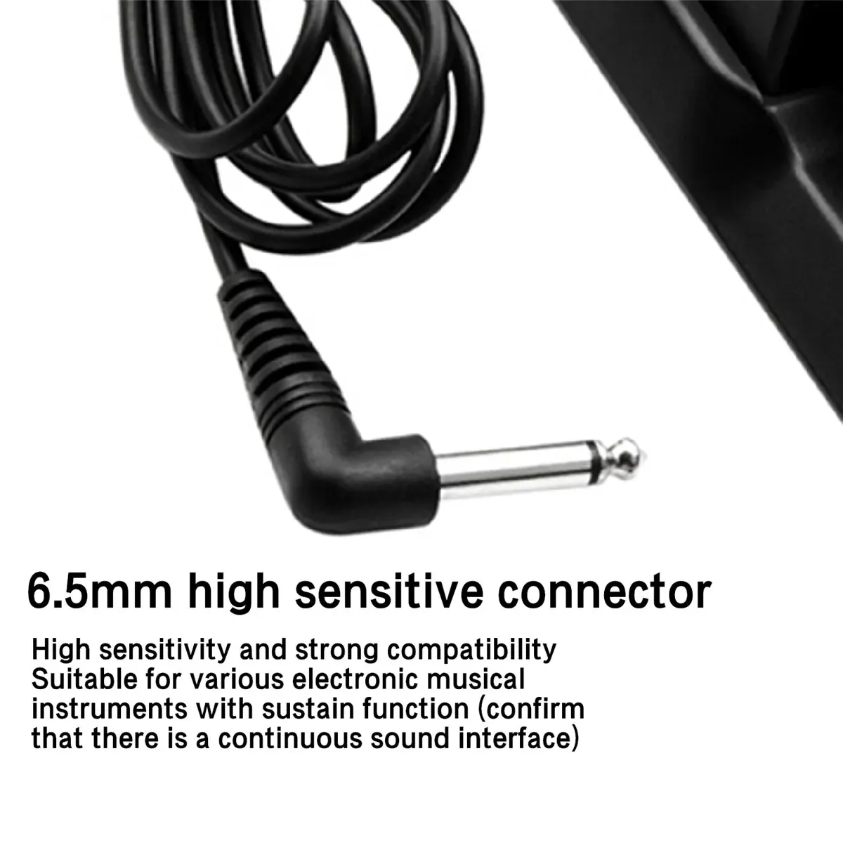 Miwayer Sustain Pedal with Polarity Switch for MIDI Keyboard, Digital Pianos, Electronic Drums - Durable Metal & Plastic Construction for Musicians showcase 8