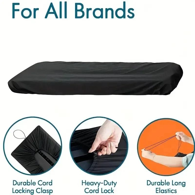 88/61 Keys Digital Piano Keyboard Cover - Adjustable Breathable Composite Cloth Dustproof Waterproof Protector for Electronic Pianos showcase 5
