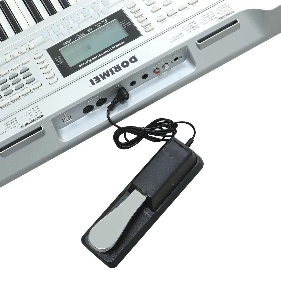Universal Sustain Pedal with Polarity Switch for MIDI Keyboards, Digital Pianos, Synthesizers, and Electric Pianos - Essential Musical Instrument Accessory thumbnail 2