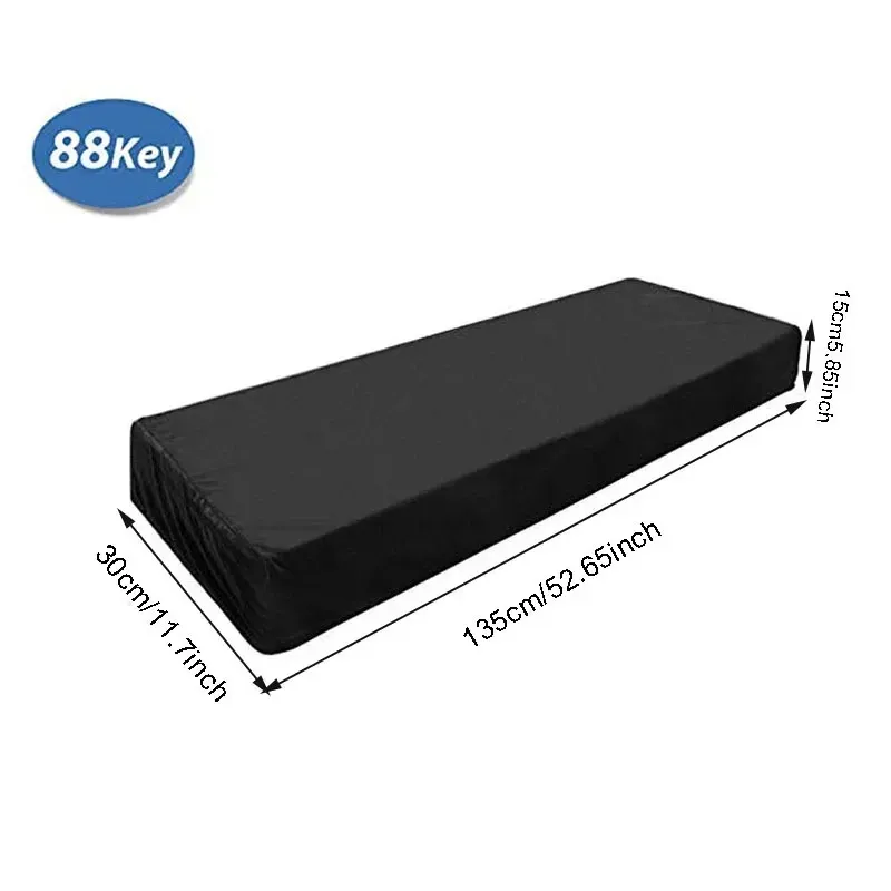 Adjustable 61/88 Key Piano Keyboard Dust Cover - Waterproof Breathable Composite Cloth for Digital Electric Pianos, Protects Against Dust showcase 8