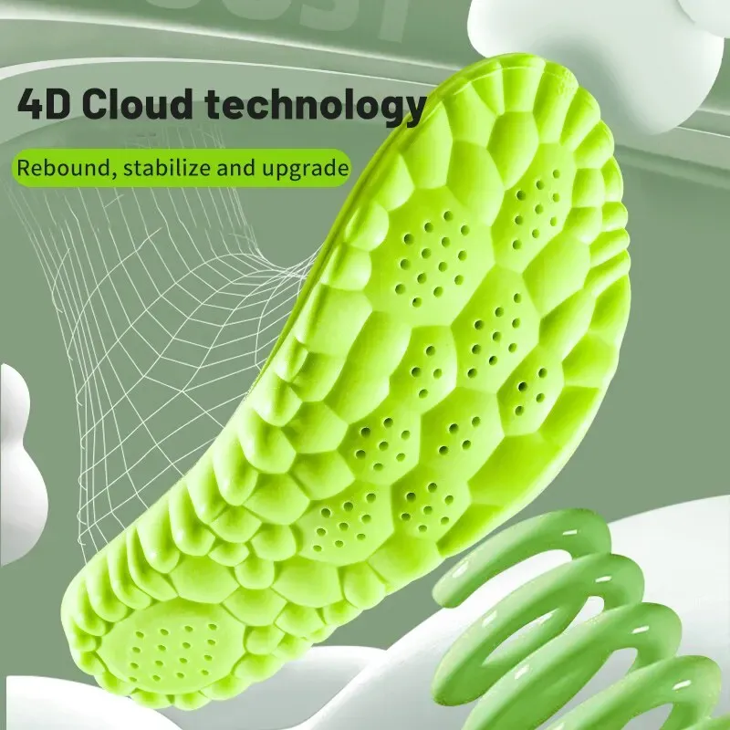 4D Shock Absorbing Sport Insoles for Men & Women - Breathable, Deodorant, Cushioned for Running, Basketball, Golf & All Sports showcase 9