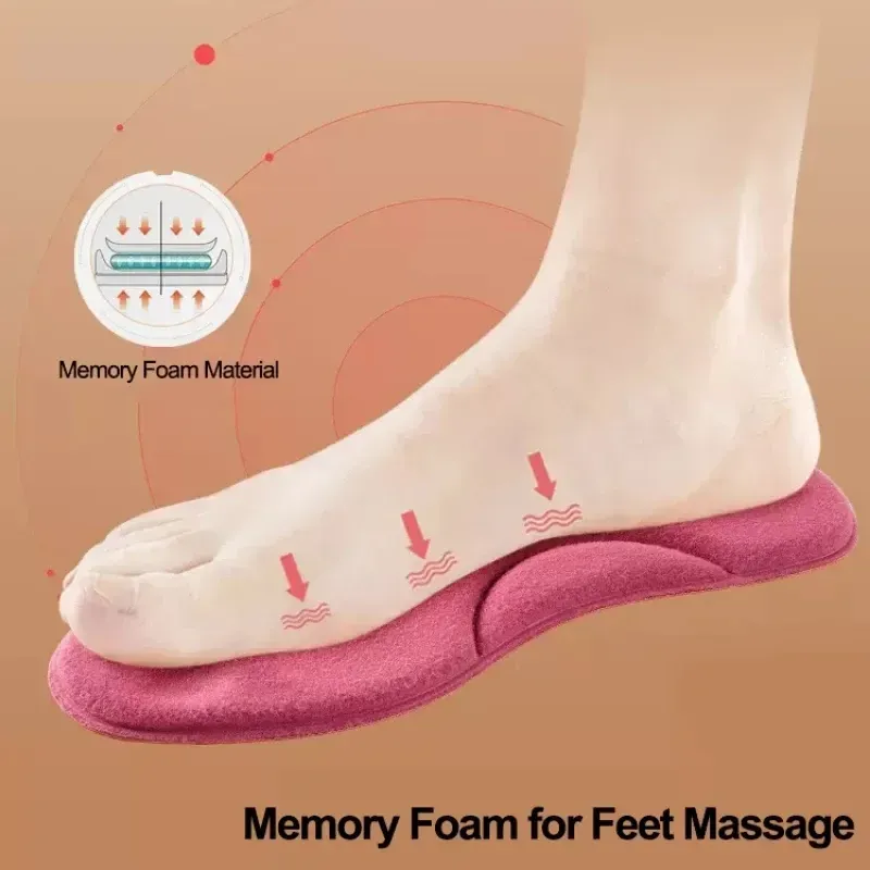 4D Massage Warm Pile Shoe Insoles - Soft Latex Arch Support for Running, Sports, and Everyday Comfort - Unisex Fit (Multiple Sizes) showcase 5