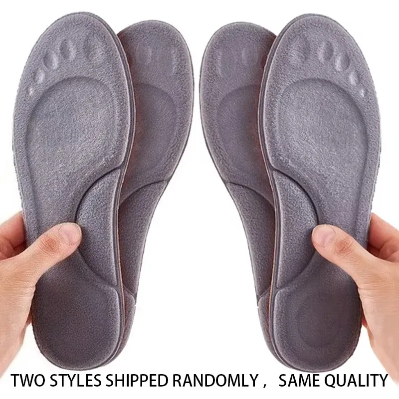 4D Massage Warm Pile Shoe Insoles - Soft Latex Arch Support for Running, Sports, and Everyday Comfort - Unisex Fit (Multiple Sizes) thumbnail 6