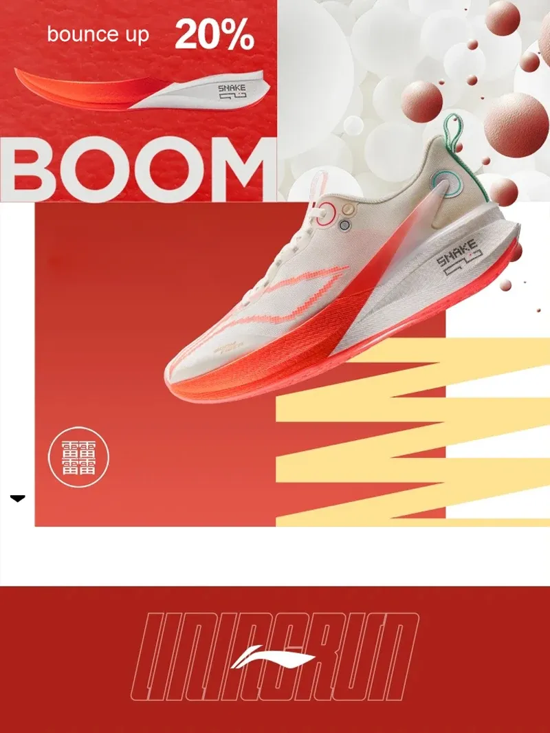 Li-Ning Men's RED HARE 8 PRO Racing Running Shoes - BOOM FIBER Cushion, Stable, Anti-Slip, Wearable Sneakers for Performance ARPV003 showcase 7