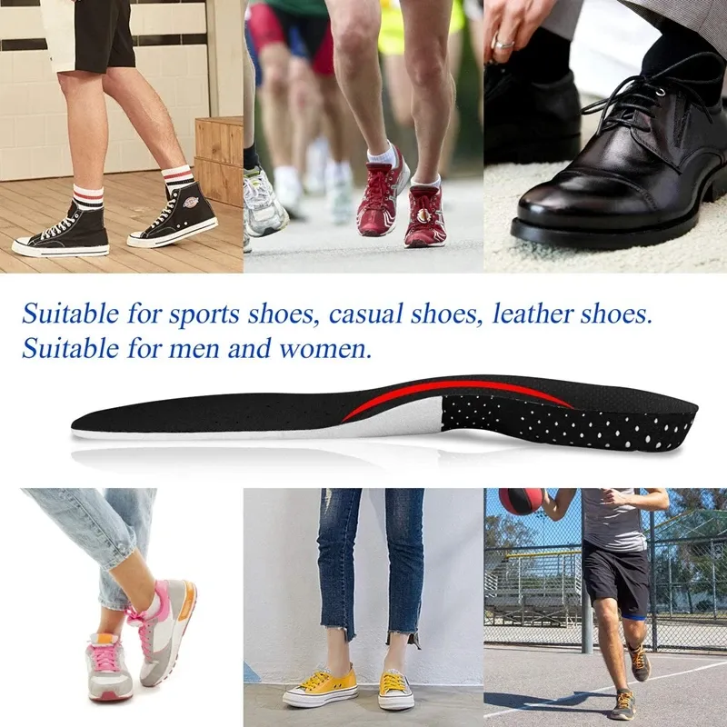 Orthopedic Memory Foam Insoles for Men & Women - Shock Absorbing Gel Arch Support Shoe Inserts for Running, Sports, and Everyday Comfort - Cut-to-Fit Design thumbnail 6