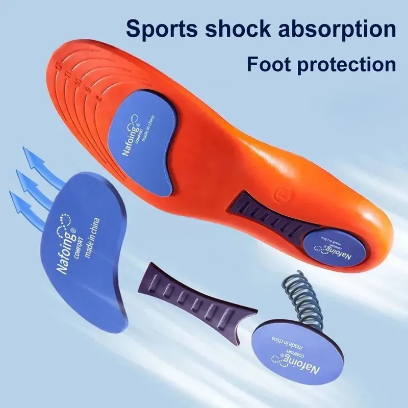 Men's & Women's Orthopedic Sport Insoles - Breathable EVA Shock Absorption Shoe Inserts for Running, Basketball, and Daily Foot Care thumbnail 5