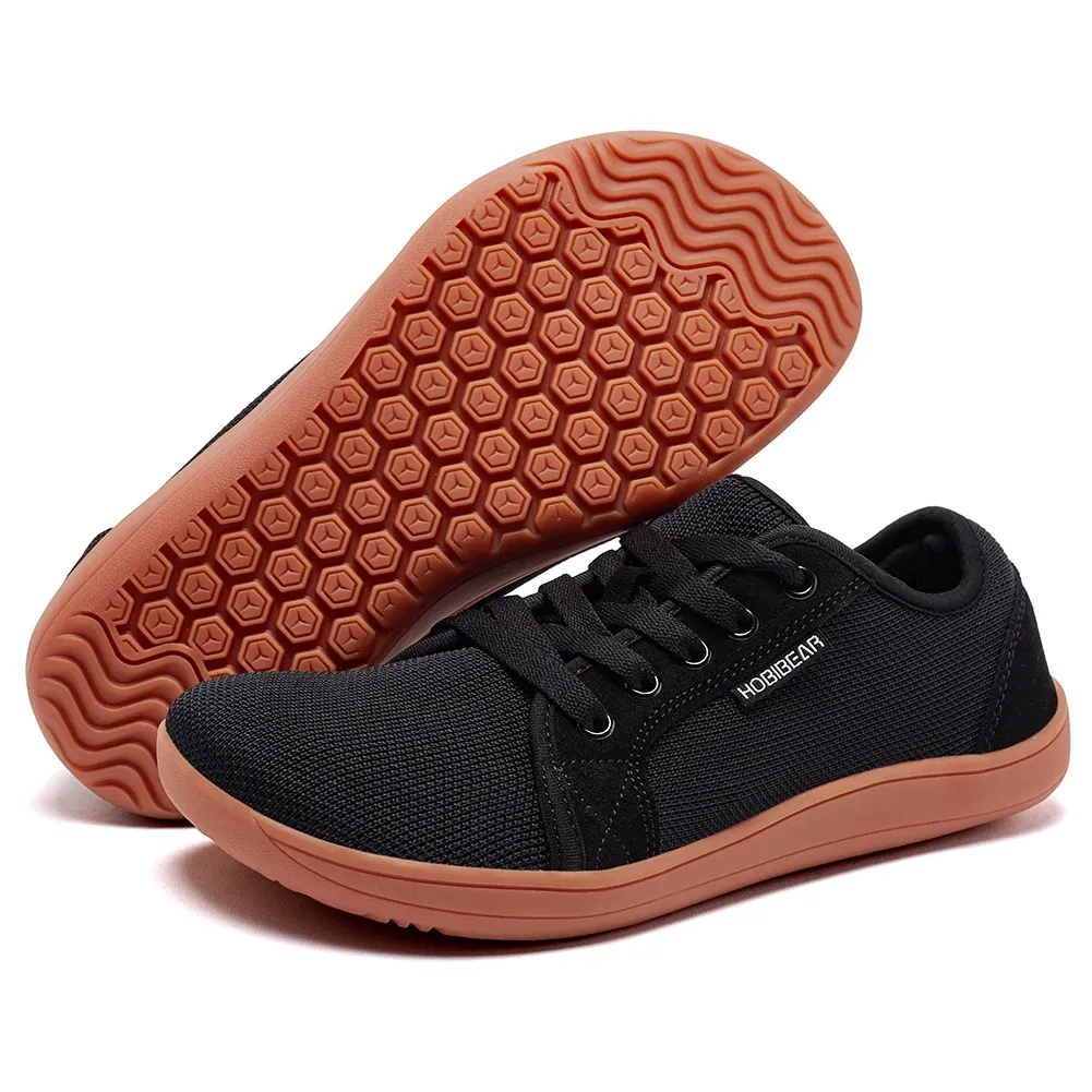 HOBIBEAR Men's Wide Barefoot Trail Running Shoes - Unisex Minimalist Non-Slip Walking Sneakers, Breathable Mesh, Zero Drop Design for Natural Stride thumbnail 1