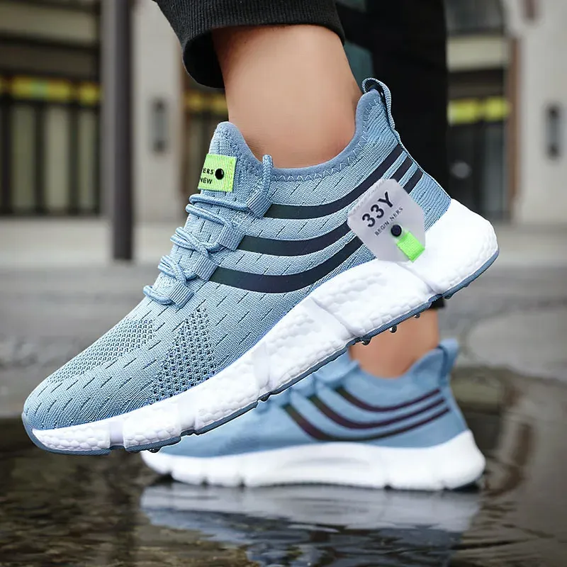 Men's Breathable Mesh Sport Shoes Lightweight Sneakers for Outdoor Running, Jogging, Walking - Anti-Odor, Durable TPR Outsole, Unisex Sizes 37-46 showcase 2