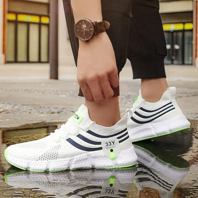 Men's Breathable Mesh Sport Shoes Lightweight Sneakers for Outdoor Running, Jogging, Walking - Anti-Odor, Durable TPR Outsole, Unisex Sizes 37-46 showcase 9