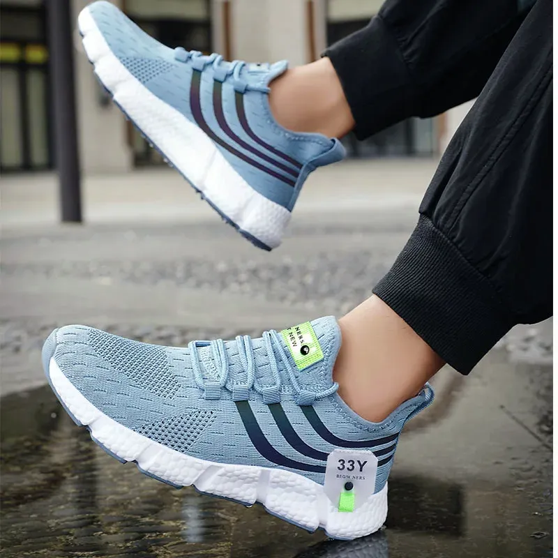 Men's Breathable Mesh Sport Shoes Lightweight Sneakers for Outdoor Running, Jogging, Walking - Anti-Odor, Durable TPR Outsole, Unisex Sizes 37-46 showcase 4