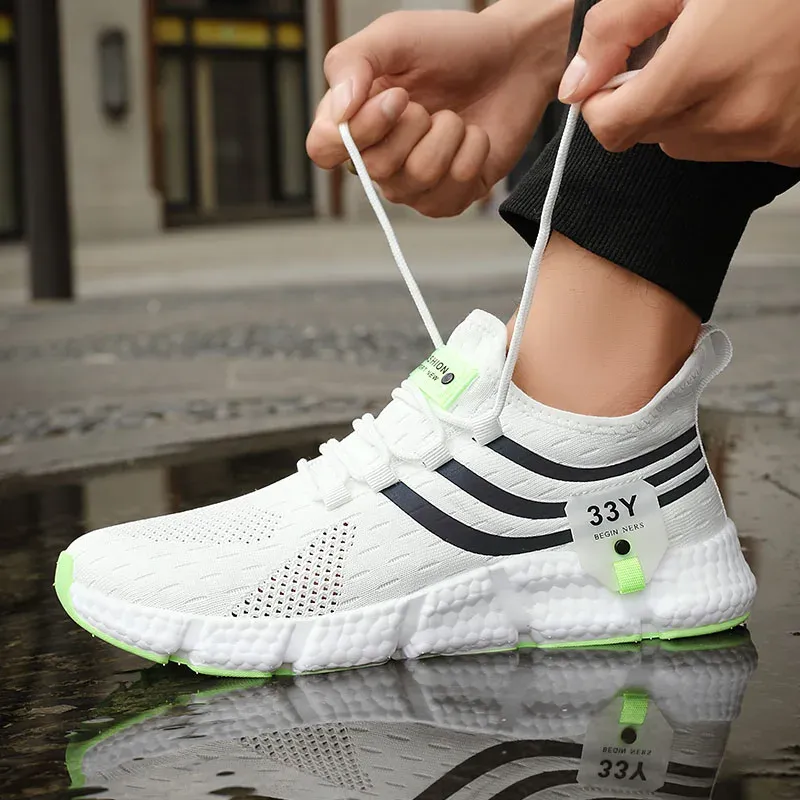 Men's Breathable Mesh Sport Shoes Lightweight Sneakers for Outdoor Running, Jogging, Walking - Anti-Odor, Durable TPR Outsole, Unisex Sizes 37-46 showcase 11