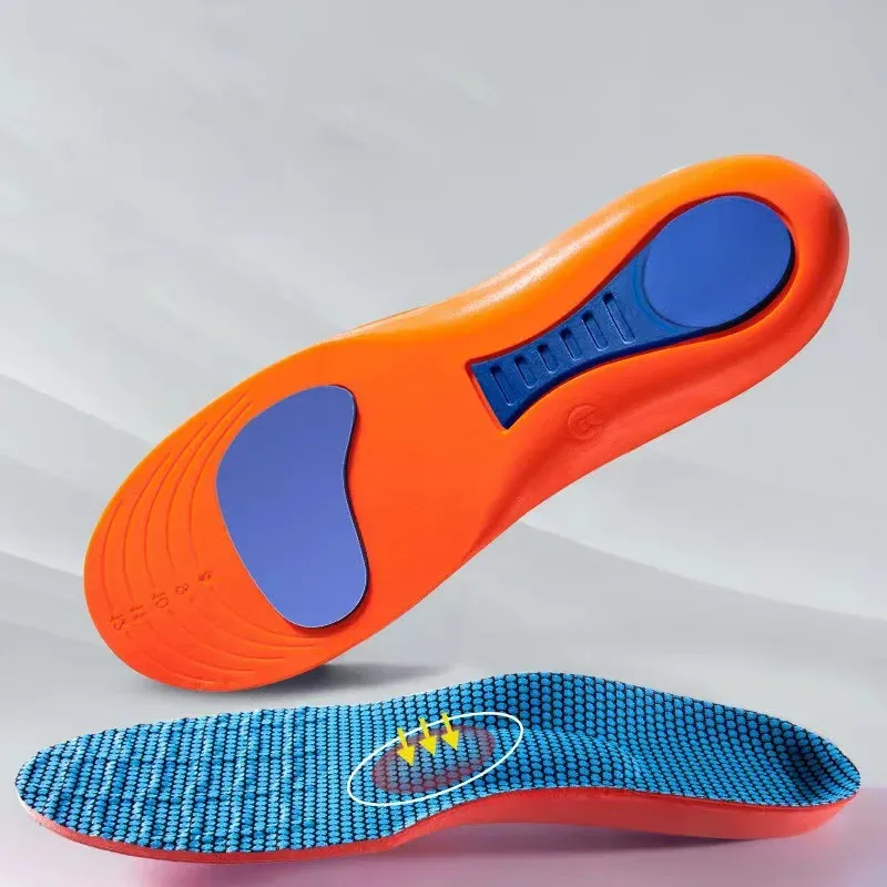 Unisex Orthopedic Sports Insoles - Shock Absorbing Breathable Elasticity Technology for Running, Walking & Everyday Comfort - Fits Shoe Sizes EU35-46 thumbnail 1