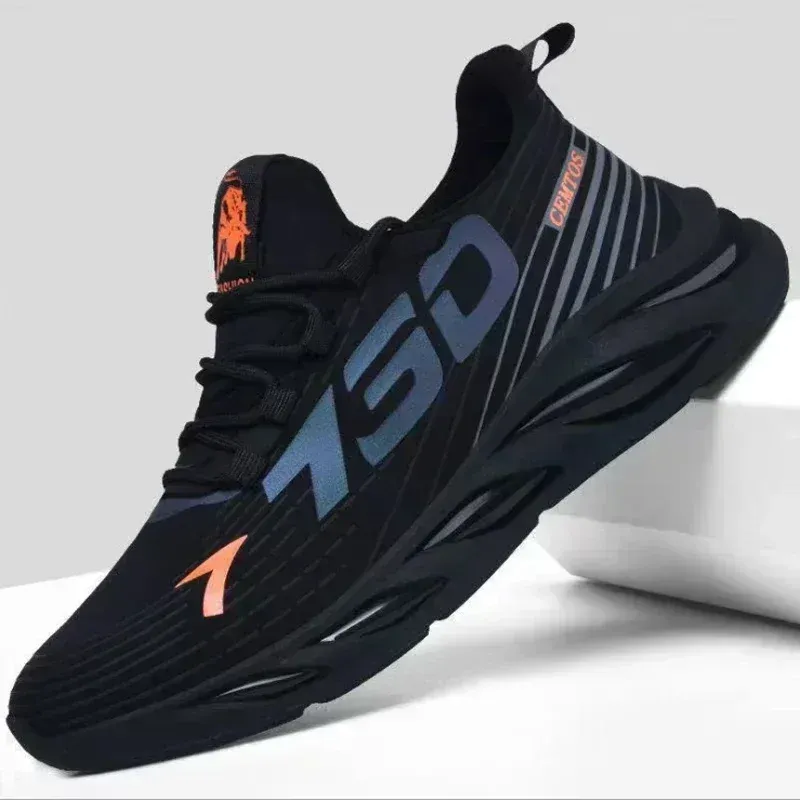 Men's Breathable Mesh Running Shoes - Lightweight Summer Sports Sneakers, Fashion Trendy Brand for Casual Wear & Athletic Activities thumbnail 1