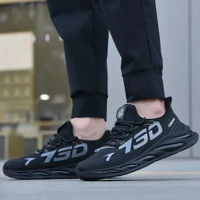 Men's Breathable Mesh Running Shoes - Lightweight Summer Sports Sneakers, Fashion Trendy Brand for Casual Wear & Athletic Activities thumbnail 3