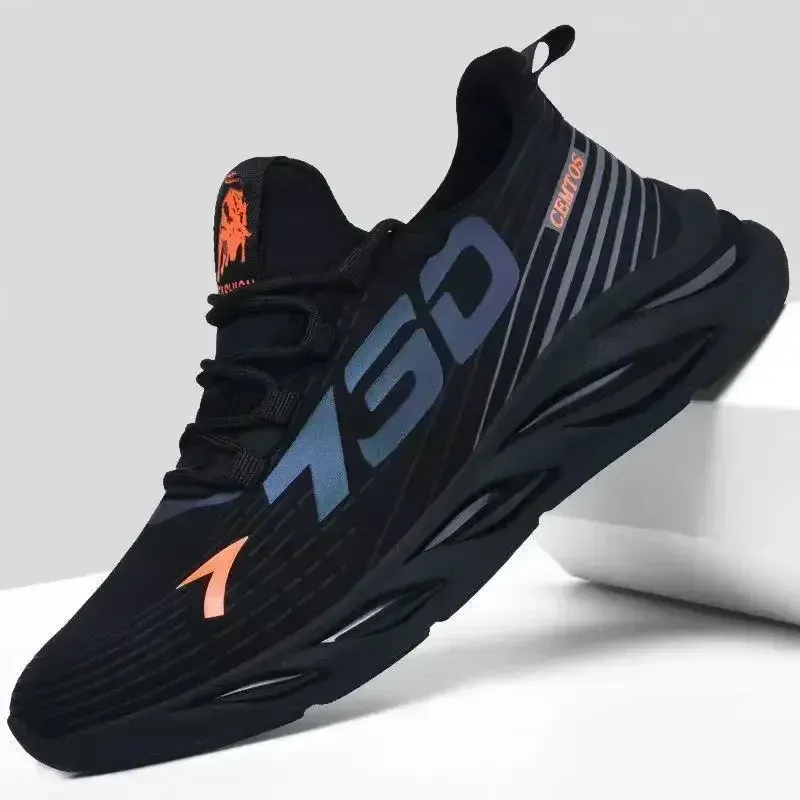 Men's Breathable Mesh Running Shoes - Lightweight Summer Sports Sneakers, Fashion Trendy Brand for Casual Wear & Athletic Activities showcase 2