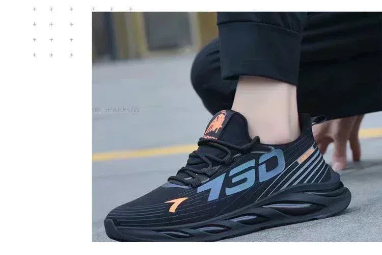 Men's Breathable Mesh Running Shoes - Lightweight Summer Sports Sneakers, Fashion Trendy Brand for Casual Wear & Athletic Activities showcase 7