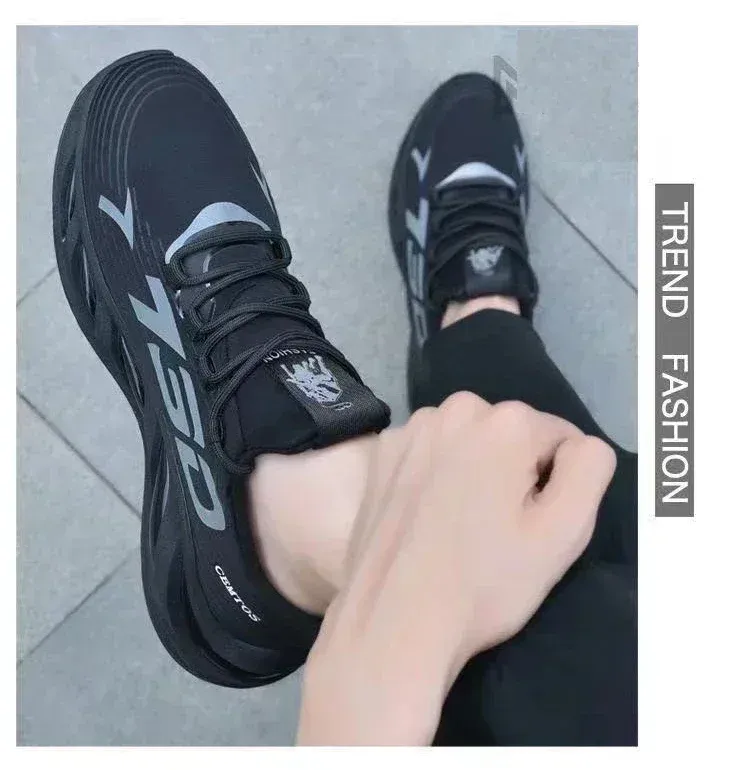 Men's Breathable Mesh Running Shoes - Lightweight Summer Sports Sneakers, Fashion Trendy Brand for Casual Wear & Athletic Activities showcase 11