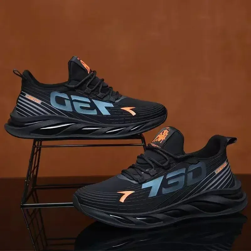 Men's Breathable Mesh Running Shoes - Lightweight Summer Sports Sneakers, Fashion Trendy Brand for Casual Wear & Athletic Activities showcase 5