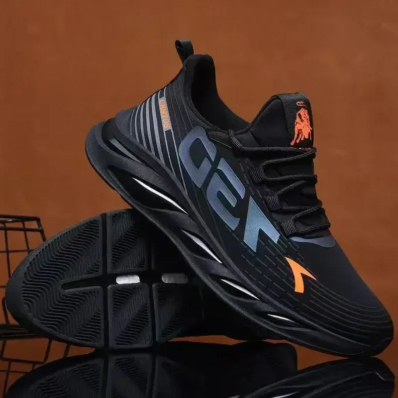 Men's Breathable Mesh Running Shoes - Lightweight Summer Sports Sneakers, Fashion Trendy Brand for Casual Wear & Athletic Activities showcase 3