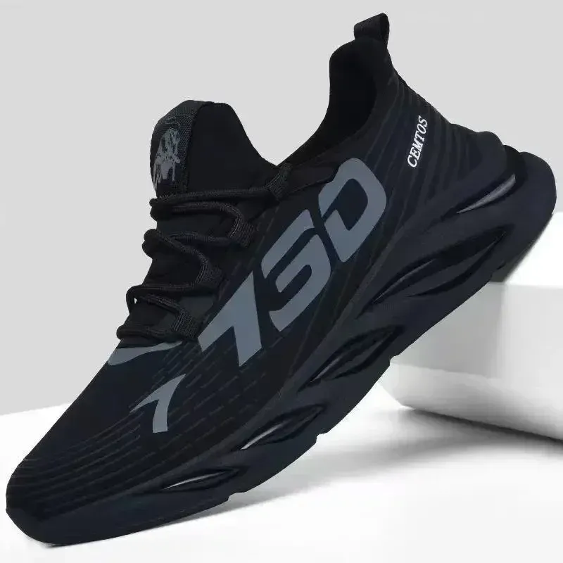 Men's Breathable Mesh Running Shoes - Lightweight Summer Sports Sneakers, Fashion Trendy Brand for Casual Wear & Athletic Activities showcase 6
