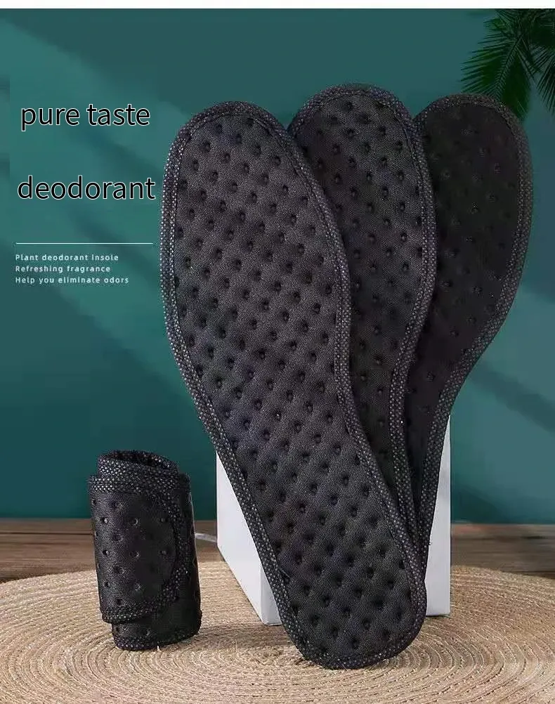 Bamboo Charcoal Antibacterial Shoe Insoles - Shock Absorbing, Deodorant, Breathable Sports Inserts for Men & Women, Thick Comfort Sole for Running & Everyday Wear showcase 8