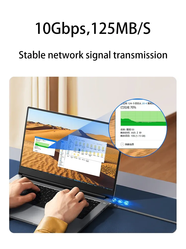 Cat 6 Ethernet Cable 1000Mbps Gigabit LAN Network Cord for PC, PS5, PS4, Xbox - Shielded RJ45 Connector for Stable Internet, Online Gaming, Streaming showcase 6