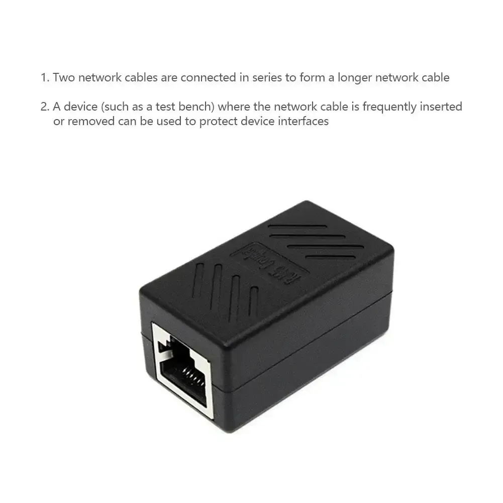 RJ45 Ethernet Cable Coupler Extender Adapter - Female to Female LAN Connector for Cat7, Cat6, Cat5e Networks - Stable Gigabit Transmission, Durable ABS Shell showcase 6