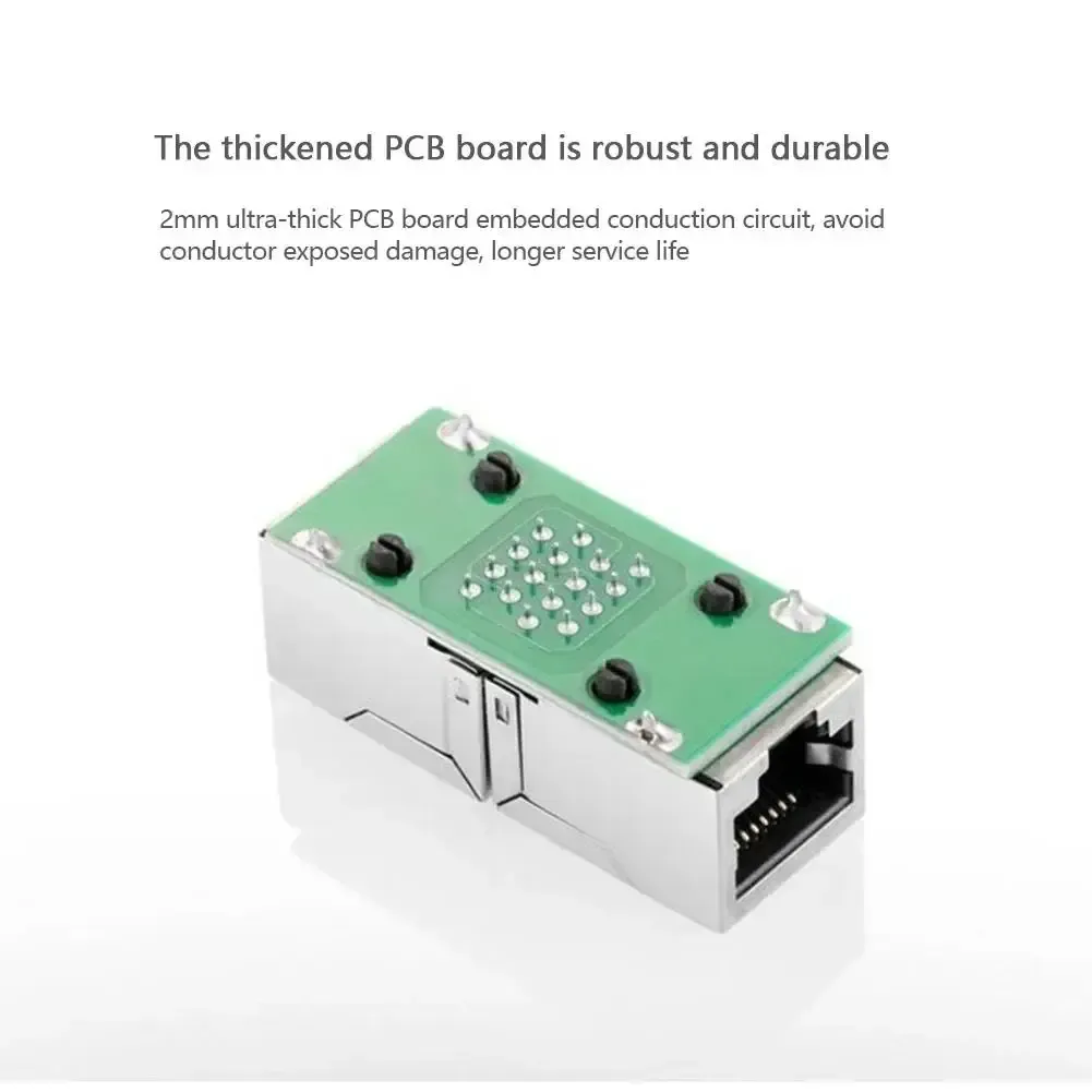 RJ45 Ethernet Cable Coupler Extender Adapter - Female to Female LAN Connector for Cat7, Cat6, Cat5e Networks - Stable Gigabit Transmission, Durable ABS Shell showcase 7