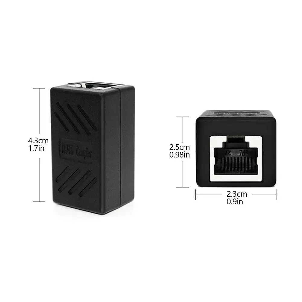 RJ45 Ethernet Cable Coupler Extender Adapter - Female to Female LAN Connector for Cat7, Cat6, Cat5e Networks - Stable Gigabit Transmission, Durable ABS Shell showcase 10