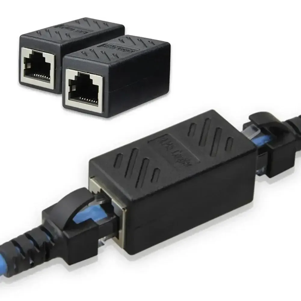 RJ45 Ethernet Cable Coupler Extender Adapter - Female to Female LAN Connector for Cat7, Cat6, Cat5e Networks - Stable Gigabit Transmission, Durable ABS Shell showcase 1