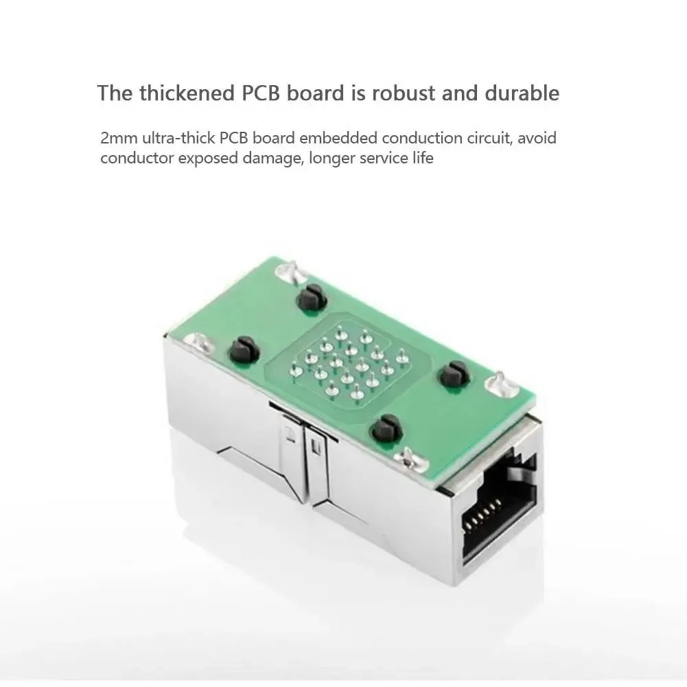 RJ45 Ethernet Cable Coupler Extender Adapter - Female to Female LAN Connector for Cat7, Cat6, Cat5e Networks - Stable Gigabit Transmission, Durable ABS Shell thumbnail 5