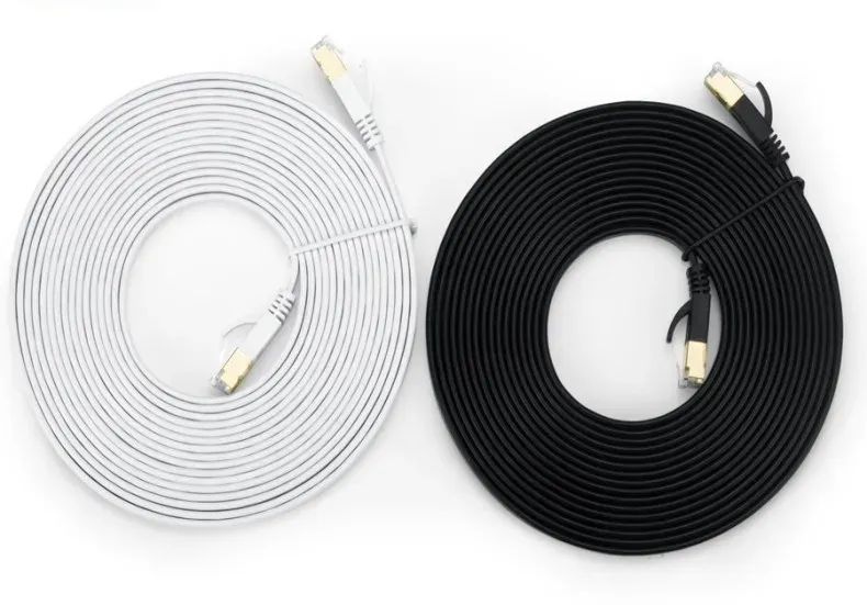Cat 6 Flat Ethernet Cable 1000M - Slim High-Speed LAN Internet Patch Cord for Router, PC, PS5, Xbox - Durable Network Cable showcase 1