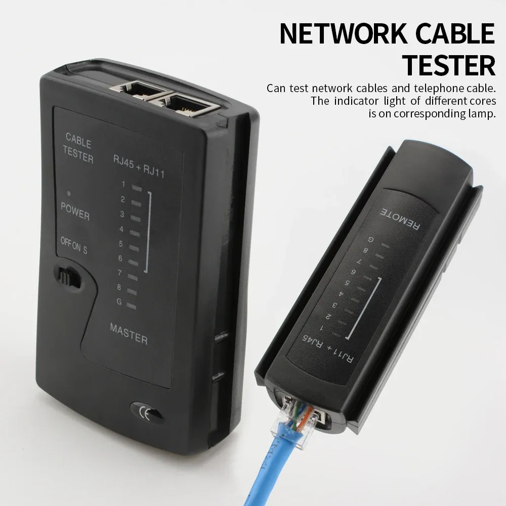 Professional Network Ethernet Cable Tester for RJ45, RJ11, RJ12 LAN Cables - Supports Cat5, Cat5e, Cat6, Cat6a, Cat7 UTP/STP Shielded and Telephone Lines showcase 4