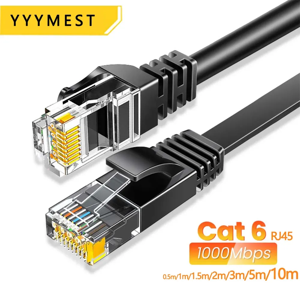 Cat6 Ethernet Cable 1000Mbps Gigabit High Speed Network LAN Cord with RJ45 Shielded Connector for Laptop, Router, PC, PS5, PS4, Xbox - Reliable Internet Connectivity thumbnail 2