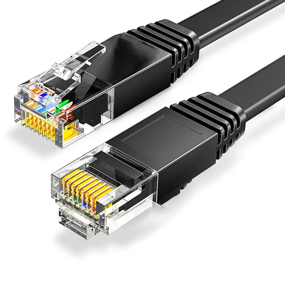Cat6 Flat Ethernet Cable 1000Mbps Gigabit High Speed Internet LAN Cord with RJ45 Shielded Connector for PC, PS5, PS4, Xbox Gaming & Streaming showcase 7