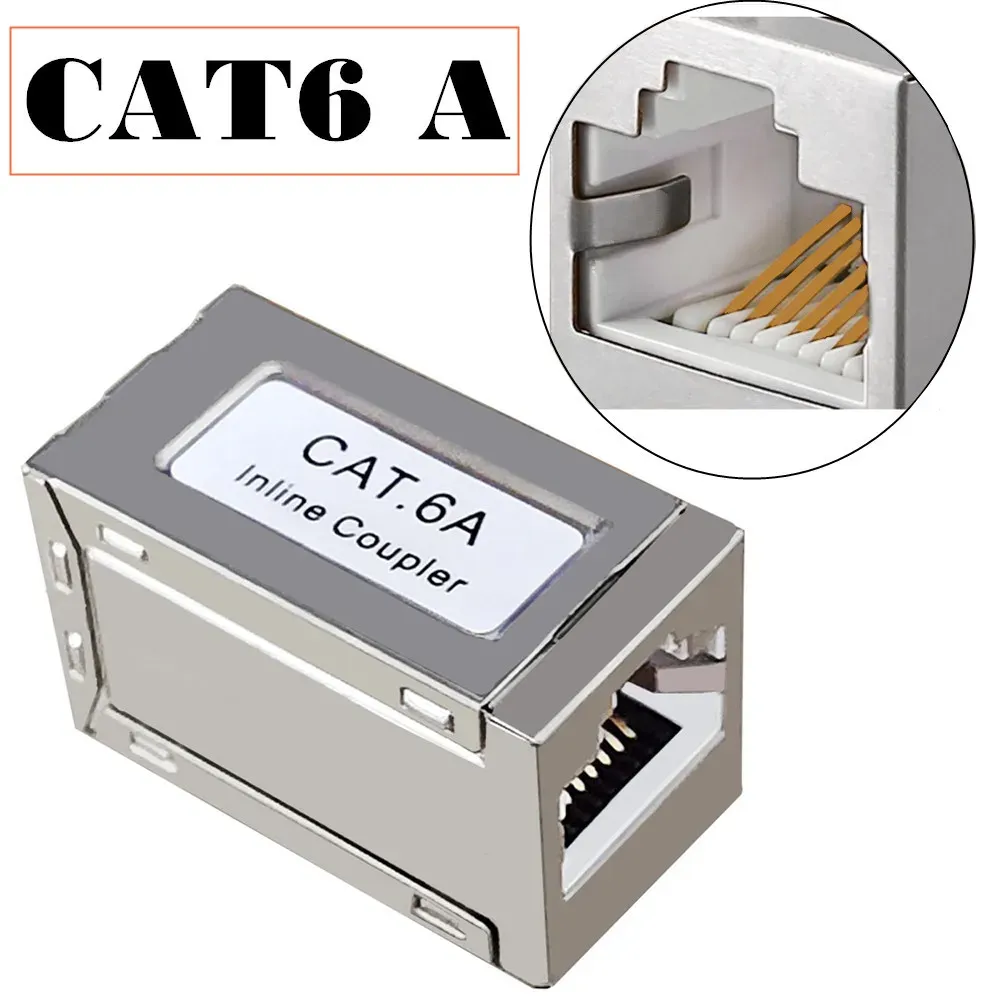 10Gbps RJ45 Ethernet Coupler Extender, Female to Female Cat7 Connector for Cat6/Cat5e Network Cables, Plug-and-Play Network Extender thumbnail 1